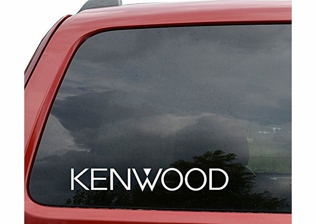 Procarpart Kenwood Car Audio Car Window Motorcyle Laptop Ipad Vinyl Decal Sticker- [8 in/20 cm] Wide Black Color